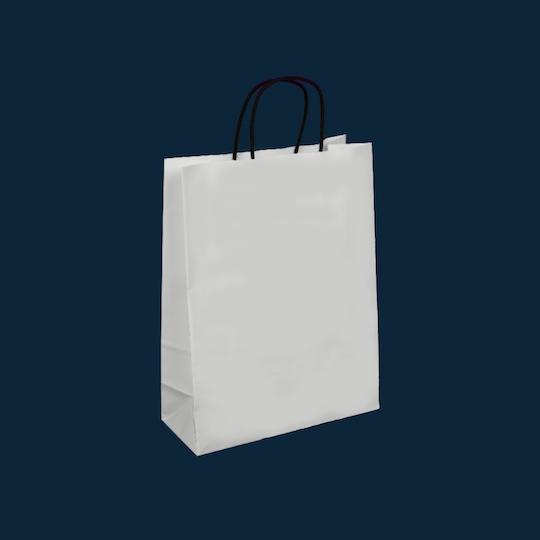 Sac papier kraft blanc La Boutique Surfilm